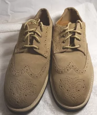 Marc Anthony Tan  Suede Wingtip Oxford Shoes Sz 8M Men's Barely Worn  • $18.53