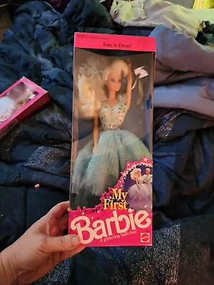 VTG My First Barbie Doll A Glittering Ballerina 1991 Mattel Hispanic #3864 NIB. • $10