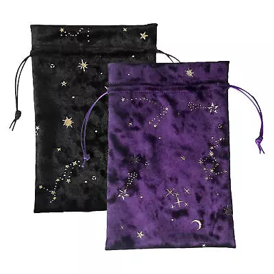 Velvet Drawstring Pouch Jewelry Ring Gift Bag Pouch Dice Tarot Storage Bag • $8.36