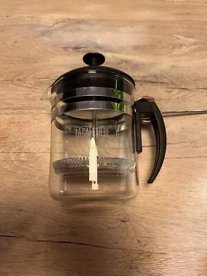 LaCafetiere Cafetiere Coffee Maker Mixer Plunger Press Glass Pitcher 4 Cups • £7.50