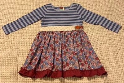 Matilda Jane Paisley Dress Heart Soul Pride EUC Girls Size 4 • $34.99