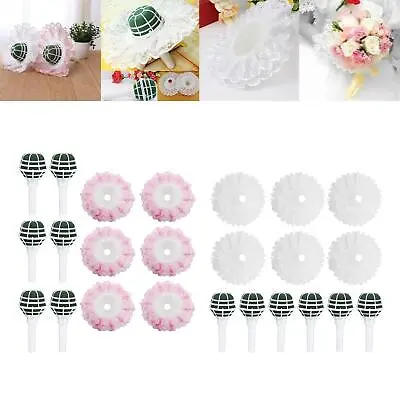 Wedding Bouquet Holder Bride With Bridal Bouquet Lace Decoration Holding Dried • $23.20