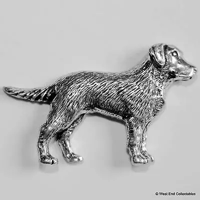 Labrador Dog Pewter Pin Brooch -British Hand Crafted - Retriever Hunting Gun Dog • £7.49