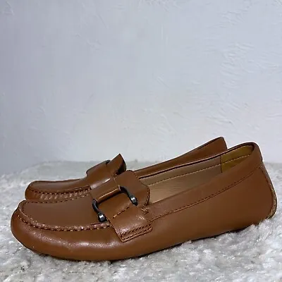 Naturalizer Nara Brown Comfort Driver Loafers Driving Mocassins Casual SZ 8 • $32.99