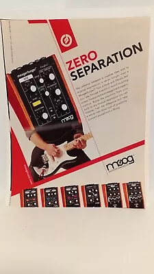 MOOG GUITAR EFFECTS MOOGERFOOGER  FREQ BOX   11X8.5 - PRINT AD.  M1 • $5.75