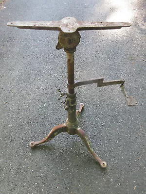 Antique 1800s Industrial Drafting Table Adjustable Stand With Swivel Pencil Arm • $499.99