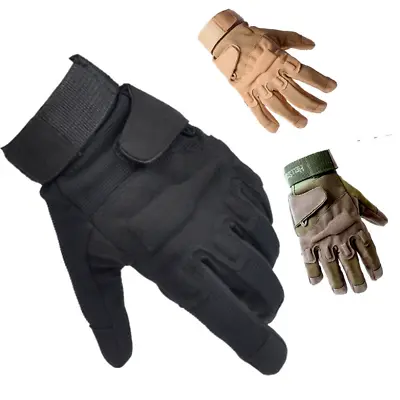 Military Tactical Full Finger Gloves Army Combat Hunting Shooting Sniper Mittens • $13.99