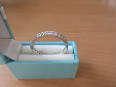 QVC Silver 925  Diamonique And Cubic Zirconia Ring Size V BNIB • £14.99