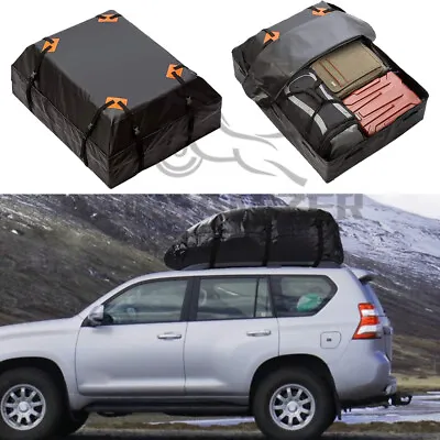 Car Roof Top Rack Carrier Cargo Bag Luggage Storage Cube Travel 600D 21 Cubic • $59.33
