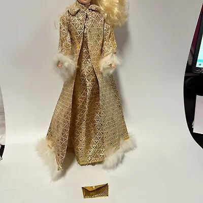 Barbie Doll Clothes Bild Lilli Babs Clone Gold Dress & Coat 1960s Hong Kong • $92