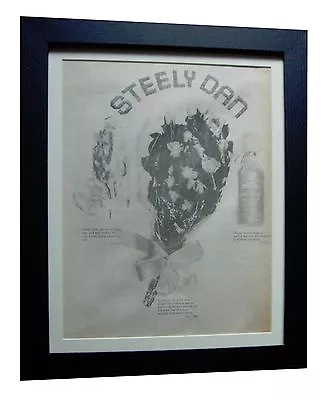 STEELY DAN+Pretzel Logic+RARE ORIGINAL 1974 POSTER AD+FRAMED+EXPRESS WORLD SHIP • £89.95