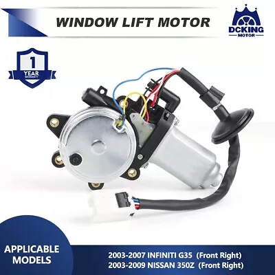 Window Motor For 03-07 Infiniti G35 And 03-09 Nissan 350Z Front Right Passenger • $22.99