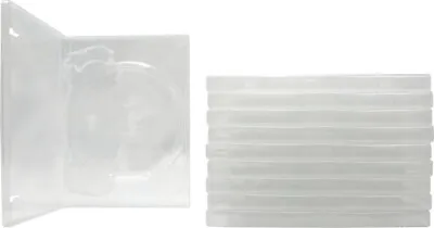 (10) Clear Triple 3 DVD 3DVD Cases Boxes 14mm Three Disc Holders #DV3R14CLWT • $29.99