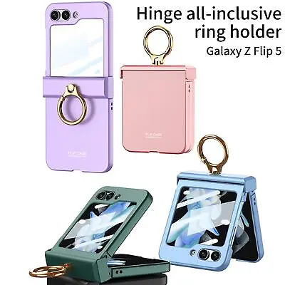 $19.89 • Buy For Samsung Galaxy Z Flip 5 Case Ultra-thin Matte Ring Bracket Shell Membrane