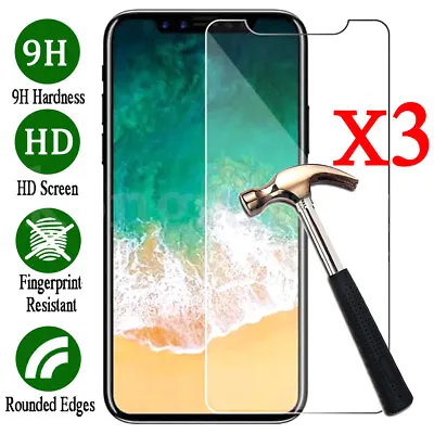 $5.19 • Buy 3 PACK Tempered Glass For IPhone 11 /11 Pro /11 Pro Max/ XS/ X Screen Protector-