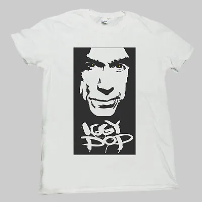 Iggy Pop Punk Rock Short Sleeve White Unisex T-shirt S-3XL • £14.99