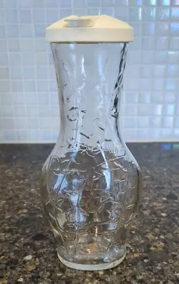 Vintage GOOD SEASONS Vine Design Salad Dressing GLASS Cruet Bottle No Defects!! • $5.97