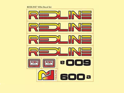 Old School Bmx Redline 1983 600a Sticker Kit • $49