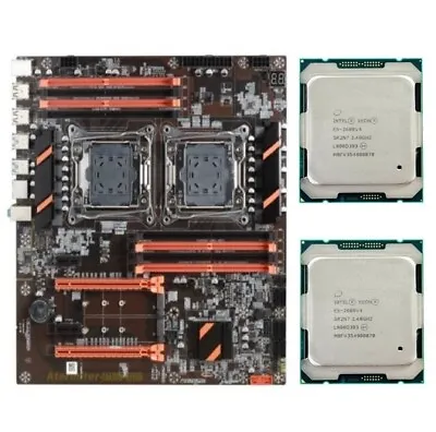 X99 ATX Motherboard + 2x Intel Xeon E5-2680 V4 14-Core CPU Processor Combos • $148