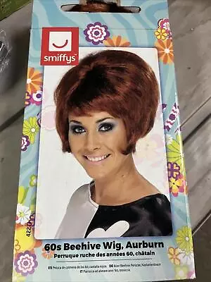 Smiffy's 60's Beehive Auburn Wig Rock N Roll Mod  Fancy Dress Costume Party • £11.99