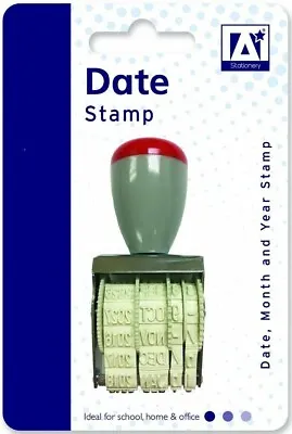 £2.94 • Buy Manual Rubber Date Stamp Stamper School Home Office Work 2019 To 2029