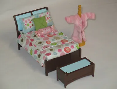 Fisher Price Loving Family Doll House Parents Bedroom 2007 * Vgc • $44