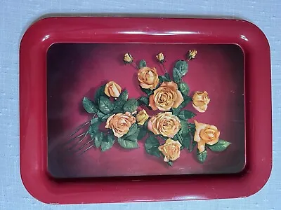 Vintage MCM Metal Lap/Serving Tray • $18