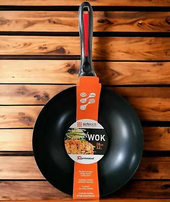 SQ Professional Ultimate Carbon Steel Wok 34cm With Helper Handle • £16.99