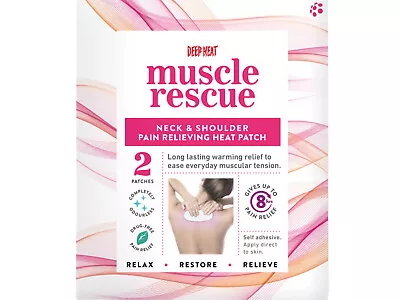 £5.50 • Buy Deep Heat Muscle Rescue - Neck And Shoulder Heat Heat Patch - 2 Patches
