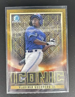 Vladimir Guerrero Jr. 2023 Bowman Chrome Iconic Gold Refractor #BI-12 SP /50 • $44