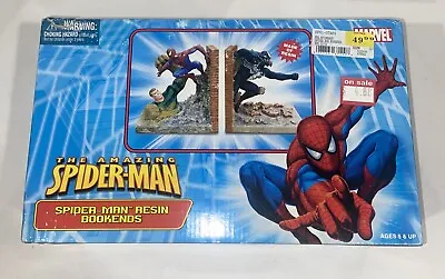 2007 Spider Man Vs Venom & Sandman Resin Bookends Marvel Monogram Sealed • $69.99