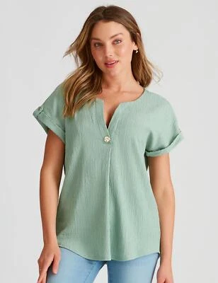 $15.96 • Buy Rockmans Textured Knitwear Top Womens Size S Clothing  Knitwear Tops