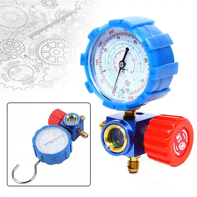 0-500PSI Air Conditioner Single Manifold Gauge Valve For R134A R404A R22 R410A • $18.07
