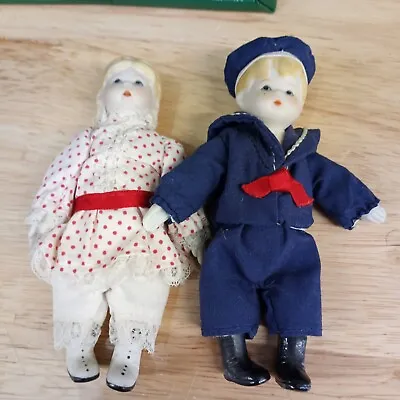 Vintage Russ Berries Bisque Sailor Doll Set • $20