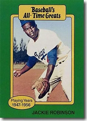 Jackie Robinson Brooklyn Dodgers 1987 Hygrade Baseball All-time Greats Card • £4.82