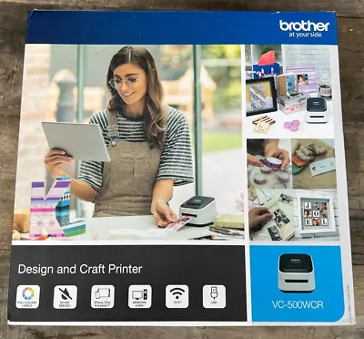 Brother VC-500WCR Design And Craft Colour Wireless Label Printer VC-500W BOX • £130