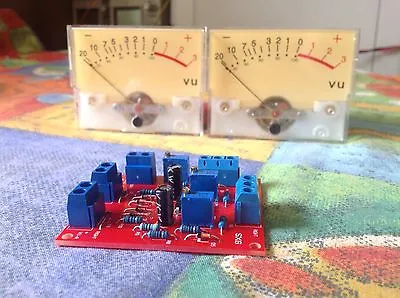 DIY KIT Analog VU Meter Stereo Driver BOARD ONLY (NO METERS) • $15.16