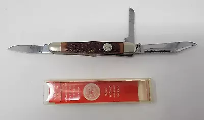 Vintage Camillus NY USA Boy Scout 3 BLADE Whittlers Pocket Knife • $69.99