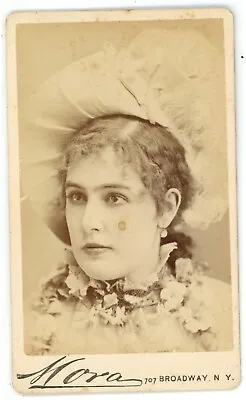 Antique RARE CDV Circa 1870s Portrait Of Famous Actress Kate Girard Broadway NY • £38.60