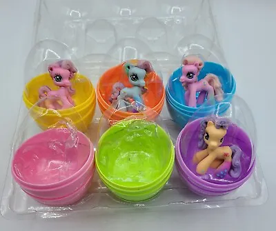 Target Exclusive Ponyville Easter Eggs W/ Ponies Set Of 6 Eggs MISSING 2 Ponies • $13.49