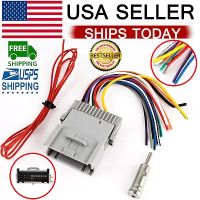 $8.91 • Buy For Chevy Buick GMC Pontiac Radio Stereo Install Car Wire Harness Cable Adapter