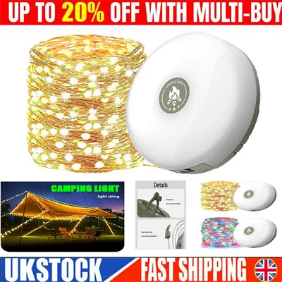 Outdoor Waterproof Portable Stowable String Light Camping String Lights HOT UK • £9.99