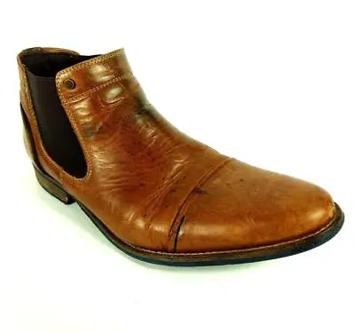 Lavorazione Artigiana Mens Size 9 Chelsea Brown Boots Dress Shoes • $49.80