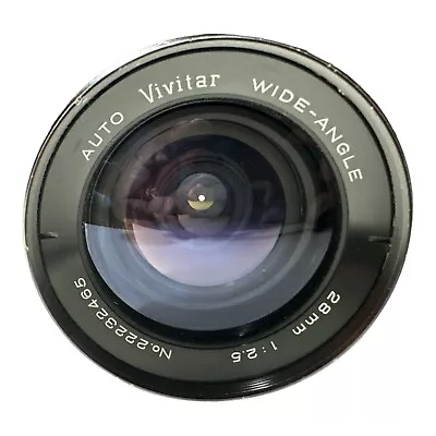 🔥 Auto Vivitar Wide Angle 28mm F/2.5 M42 Mount Japanese Lens W/ Case 🔥 • $69.95