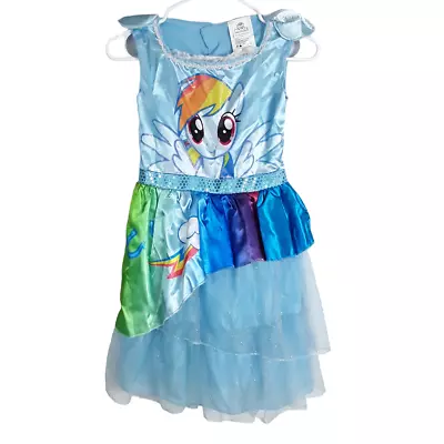 Girls My Little Pony Dress Size M 7-8 Rainbow Dash Tutu Playtime Dress Up • $18.99