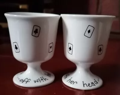 Two Matching Off With Her Head!  Egg Cups • £7
