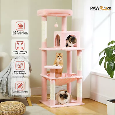 PAWZ Road Cat Tree Tower Scratching Post Scratcher Cats Condo House Bed Toys • $69.99