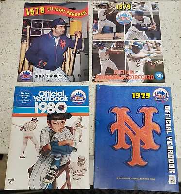 New York Mets Lot Of 4 1980 1979 Yearbooks 1979 1978 Programs As Pictured • $16.86