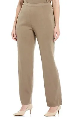 Ming Wang ~ Plus Size Basic Pull-On Straight Leg Trouser Pant ~ Size 1X ~ NWT • $140.01