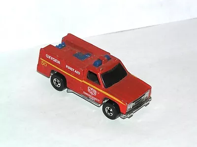 Vintage Hot Wheels Blackwall Emergency Squad **RED LIGHT SPECIAL** • $2.50